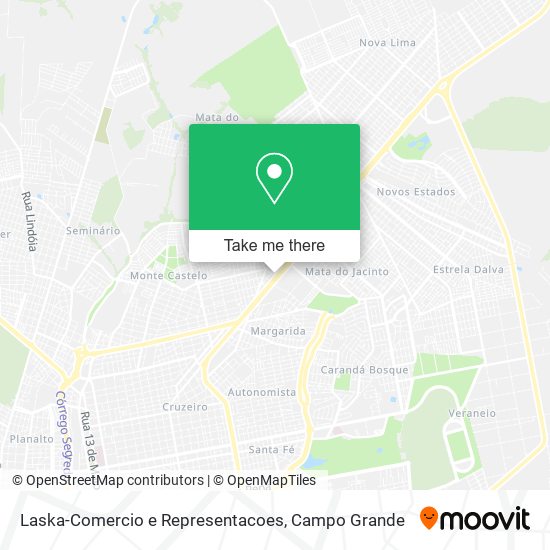 Laska-Comercio e Representacoes map