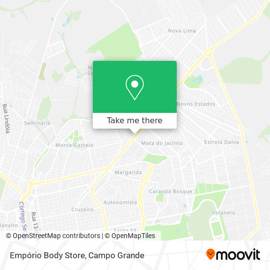 Mapa Empório Body Store