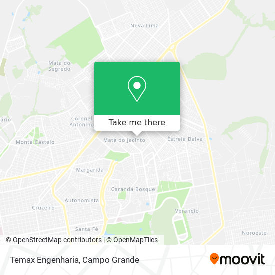 Temax Engenharia map