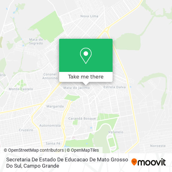 Secretaria De Estado De Educacao De Mato Grosso Do Sul map