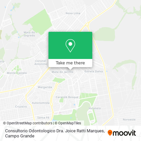 Mapa Consultorio Odontologico Dra. Joice Ratti Marques