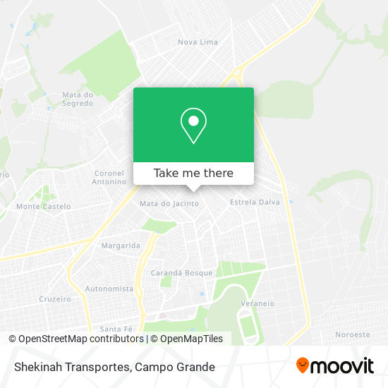 Mapa Shekinah Transportes