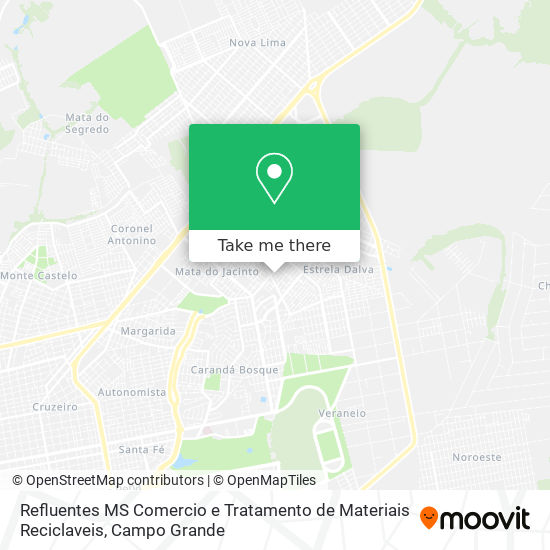 Refluentes MS Comercio e Tratamento de Materiais Reciclaveis map