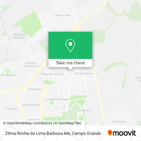 Zilma Rocha de Lima Barbosa Me map