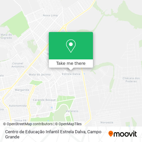 Mapa Centro de Educação Infantil Estrela Dalva