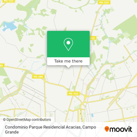 Condominio Parque Residencial Acacias map