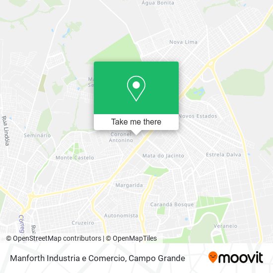 Mapa Manforth Industria e Comercio