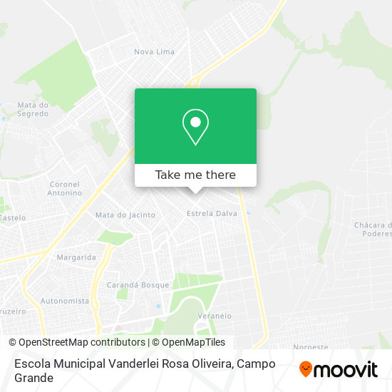 Mapa Escola Municipal Vanderlei Rosa Oliveira