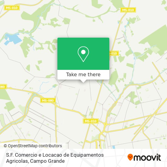 S.F. Comercio e Locacao de Equipamentos Agricolas map