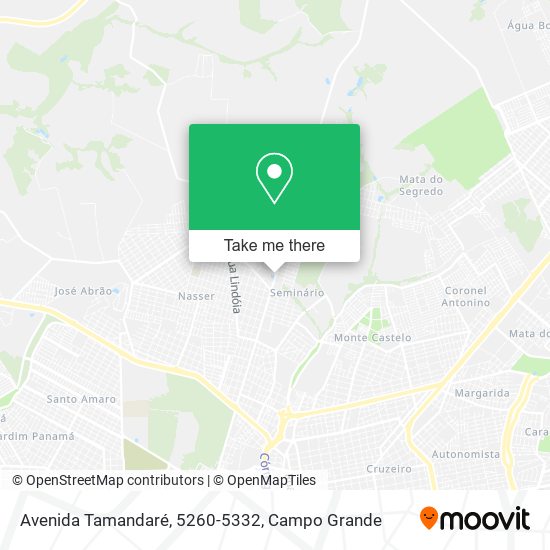 Mapa Avenida Tamandaré, 5260-5332