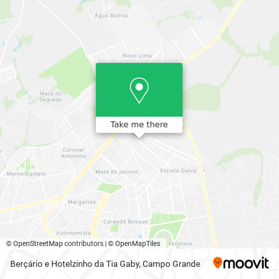 Mapa Berçário e Hotelzinho da Tia Gaby