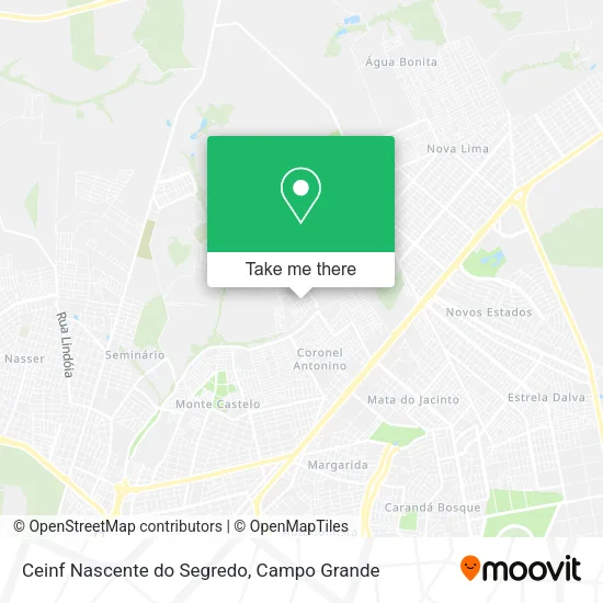 Ceinf Nascente do Segredo map