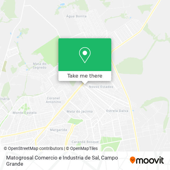 Mapa Matogrosal Comercio e Industria de Sal