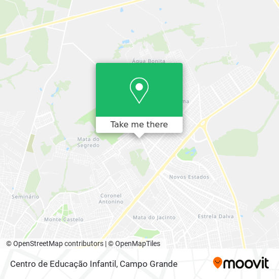 Mapa Centro de Educação Infantil