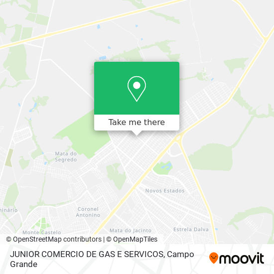 JUNIOR COMERCIO DE GAS E SERVICOS map