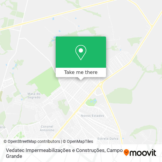 Mapa Vedatec Impermeabilizações e Construções