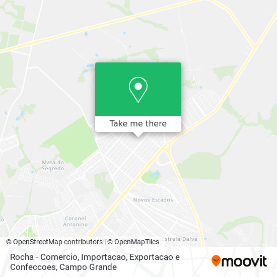 Mapa Rocha - Comercio, Importacao, Exportacao e Confeccoes