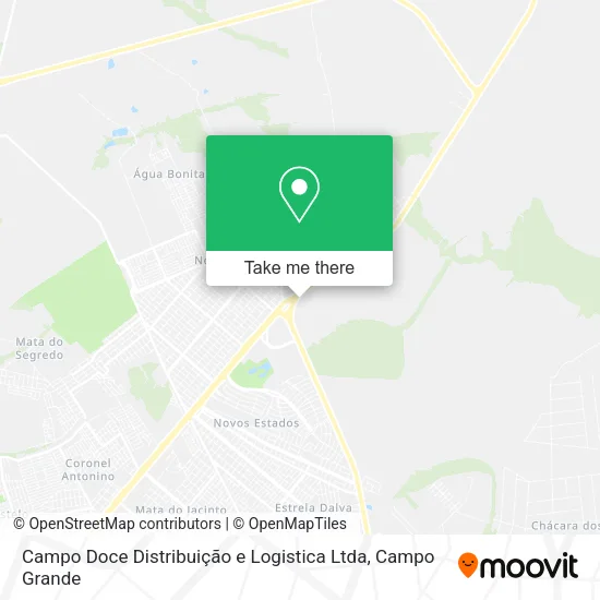 Campo Doce Distribuição e Logistica Ltda map