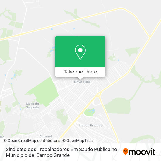 Mapa Sindicato dos Trabalhadores Em Saude Publica no Municipio de