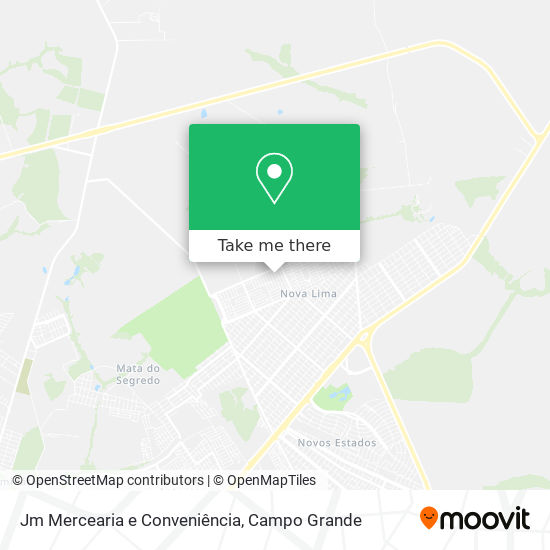 Jm Mercearia e Conveniência map