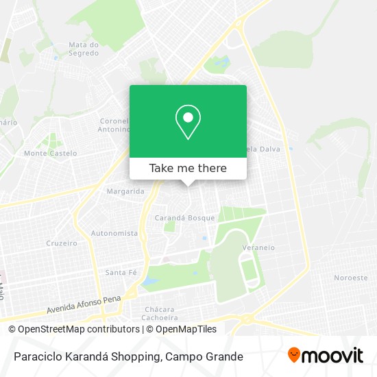 Mapa Paraciclo Karandá Shopping