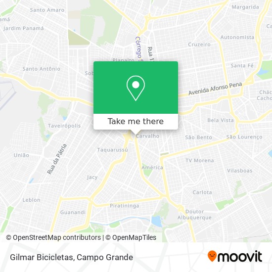 Mapa Gilmar Bicicletas