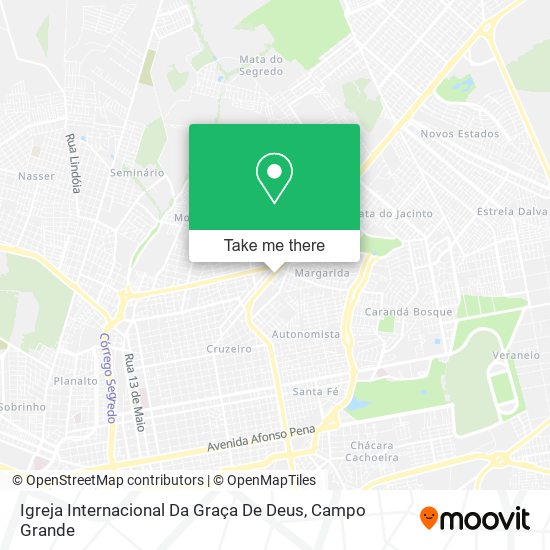 Mapa Igreja Internacional Da Graça De Deus