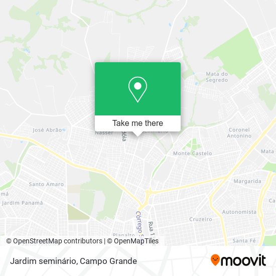 Jardim seminário map