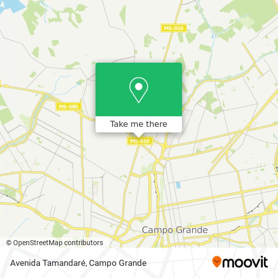 Mapa Avenida Tamandaré