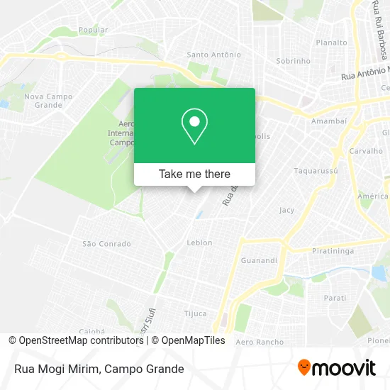 Rua Mogi Mirim map