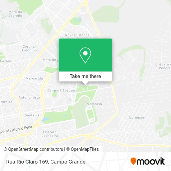 Rua Rio Claro 169 map
