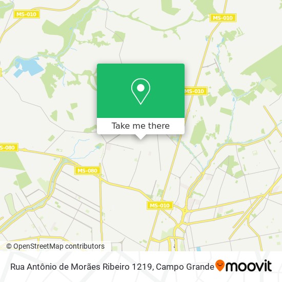 Rua Antônio de Morães Ribeiro 1219 map