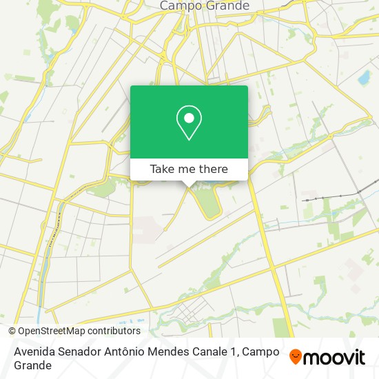 Avenida Senador Antônio Mendes Canale 1 map