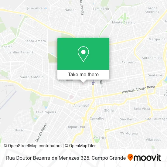 Rua Doutor Bezerra de Menezes 325 map