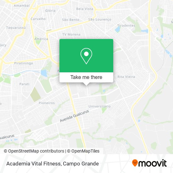 Academia Vital Fitness map