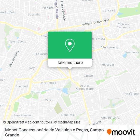 Monet Concessionária de Veículos e Peças map