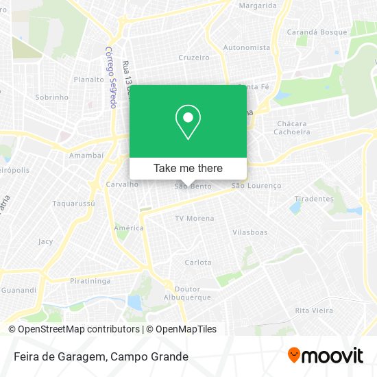 Mapa Feira de Garagem