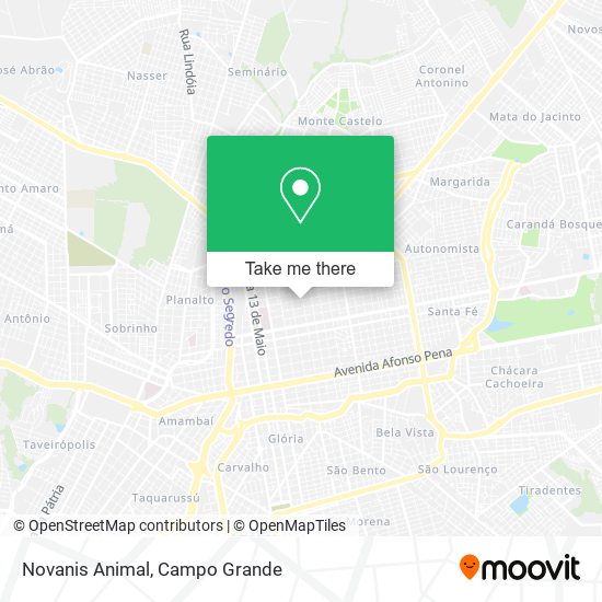 Novanis Animal map