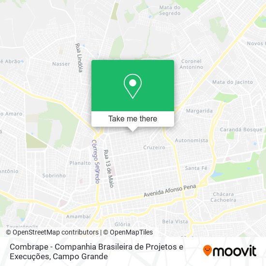 Mapa Combrape - Companhia Brasileira de Projetos e Execuções