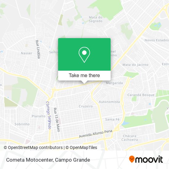 Cometa Motocenter map