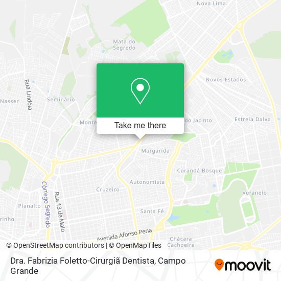 Dra. Fabrizia Foletto-Cirurgiã Dentista map
