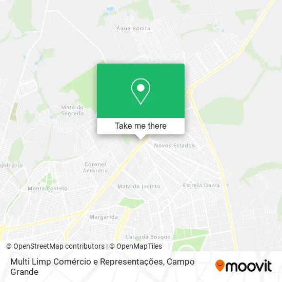 Multi Limp Comércio e Representações map