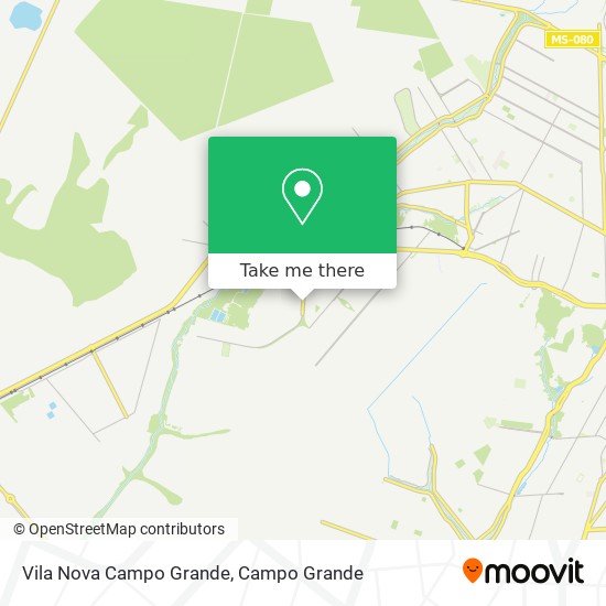 Mapa Vila Nova Campo Grande