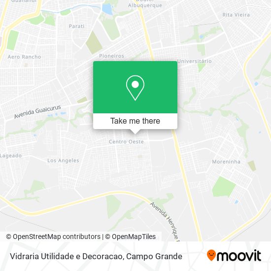 Vidraria Utilidade e Decoracao map