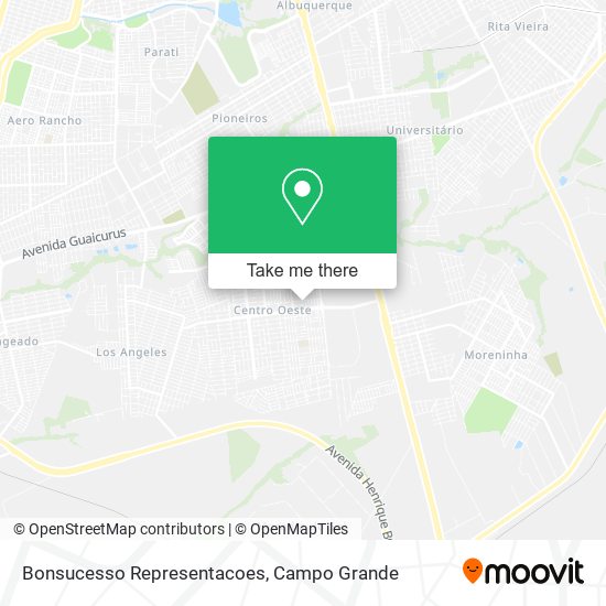 Bonsucesso Representacoes map
