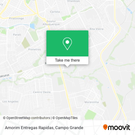 Amorim Entregas Rapidas map