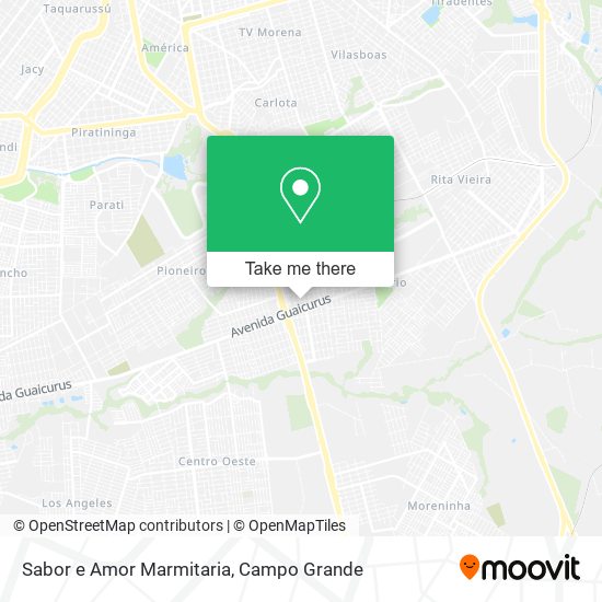 Sabor e Amor Marmitaria map