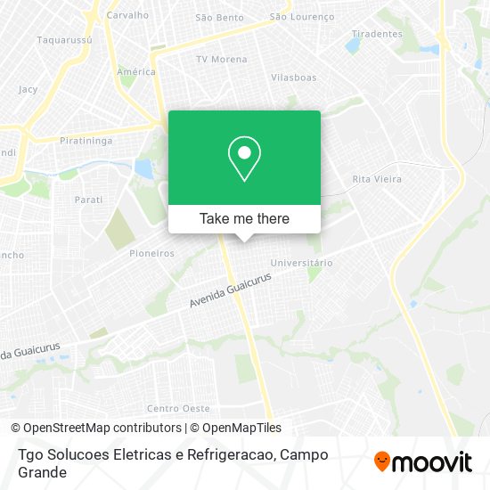 Tgo Solucoes Eletricas e Refrigeracao map