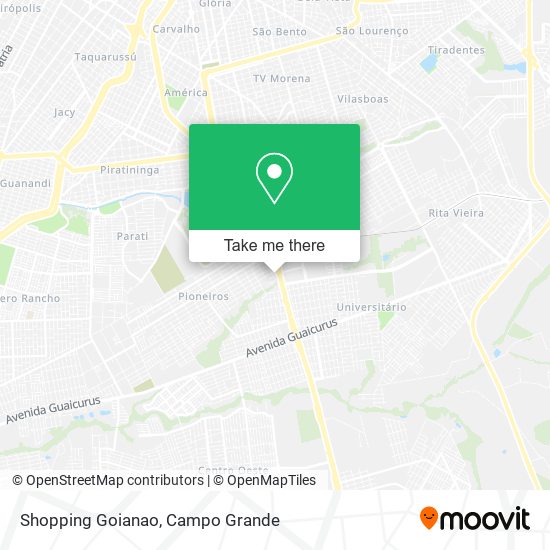 Shopping Goianao map