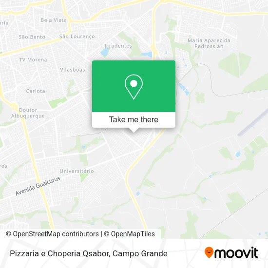 Pizzaria e Choperia Qsabor map